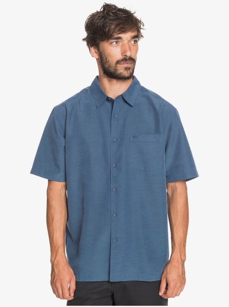 Quiksilver mens Centinela 4 Up Comfort Fit Pocket Collared Button Down Shirt, Midnight Navy Centinella, Large US - Image 3